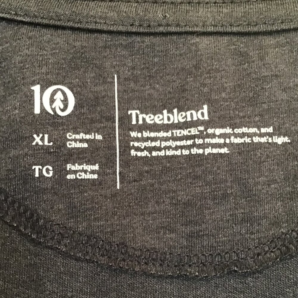 Tentree Treeblend V-Neck T-Shirt Size XL - Picture 7 of 10